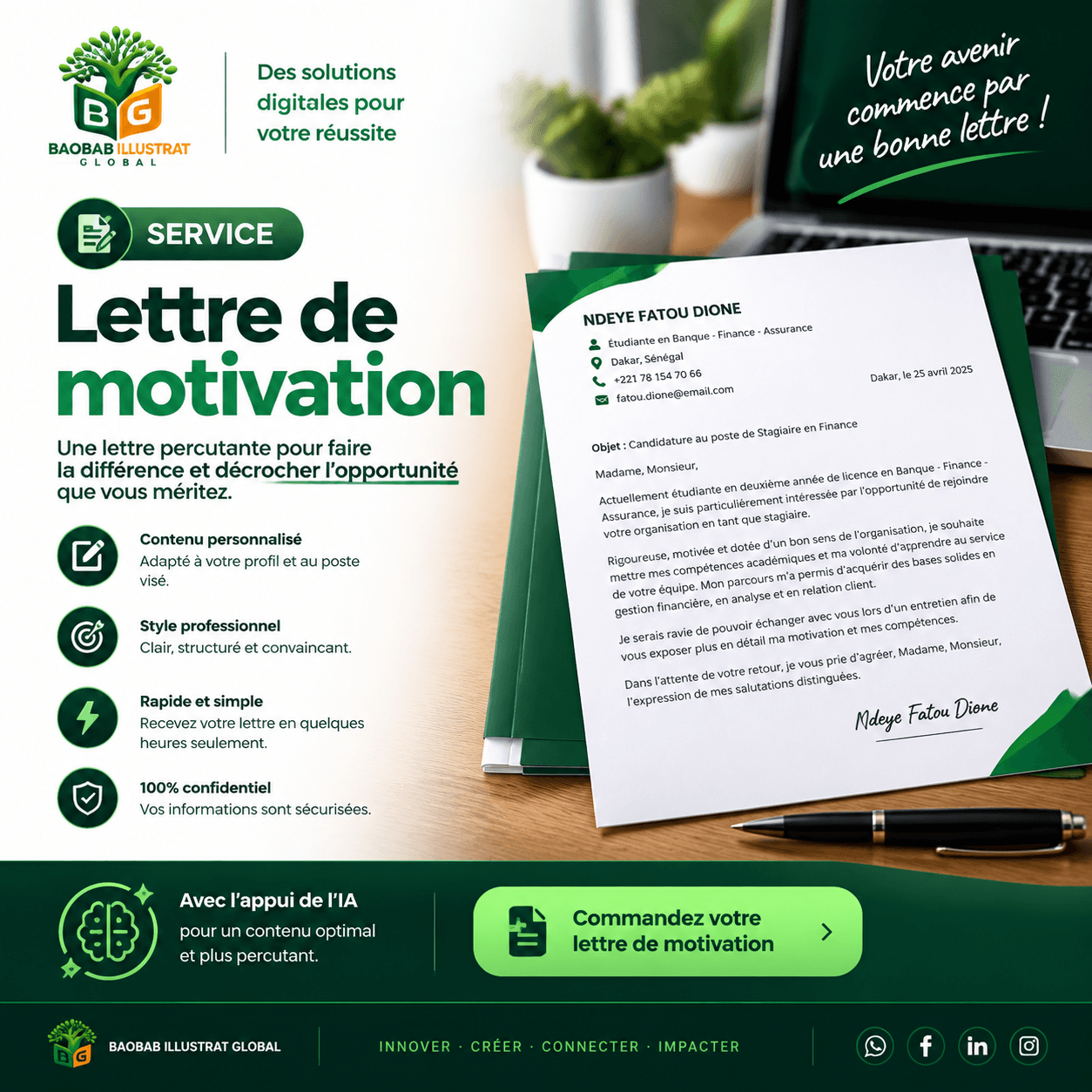Lettre de motivation